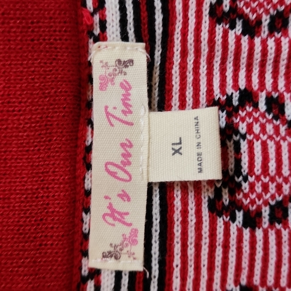 Christmas Candy Cane Mini Skirt JuniorsXL - Picture 3 of 8